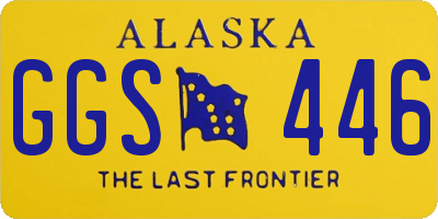 AK license plate GGS446