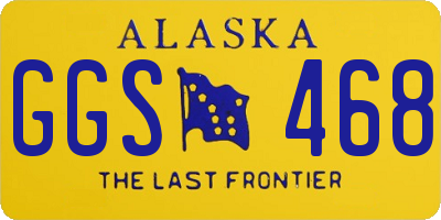 AK license plate GGS468