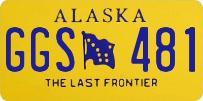 AK license plate GGS481