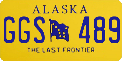 AK license plate GGS489