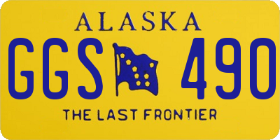 AK license plate GGS490