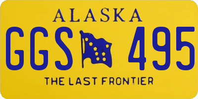 AK license plate GGS495