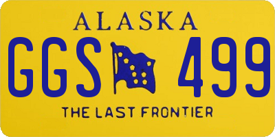 AK license plate GGS499