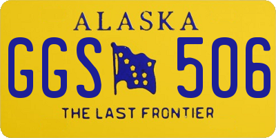 AK license plate GGS506