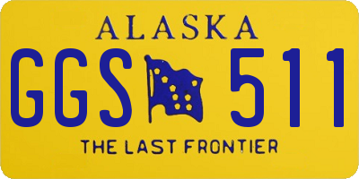 AK license plate GGS511