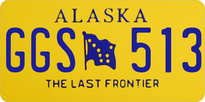 AK license plate GGS513