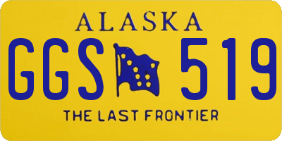 AK license plate GGS519