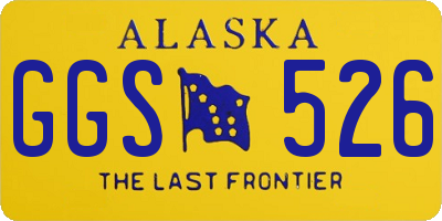AK license plate GGS526