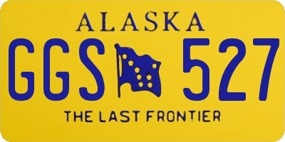 AK license plate GGS527