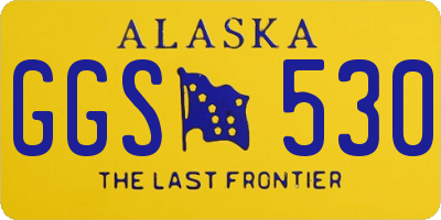 AK license plate GGS530
