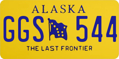 AK license plate GGS544