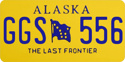 AK license plate GGS556