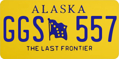 AK license plate GGS557