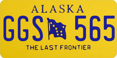 AK license plate GGS565