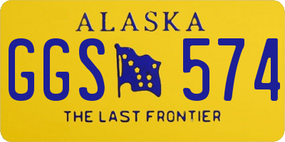 AK license plate GGS574