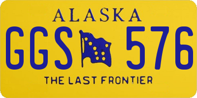 AK license plate GGS576