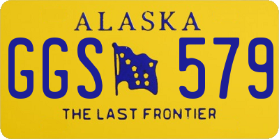AK license plate GGS579