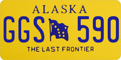 AK license plate GGS590