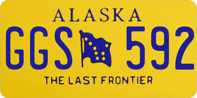AK license plate GGS592