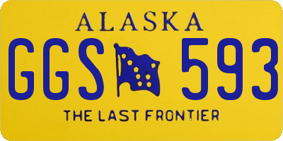 AK license plate GGS593