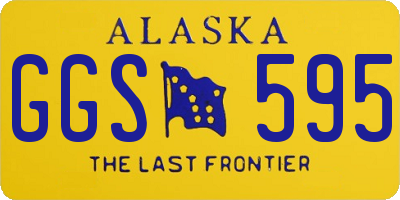 AK license plate GGS595