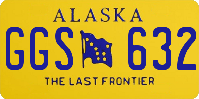 AK license plate GGS632