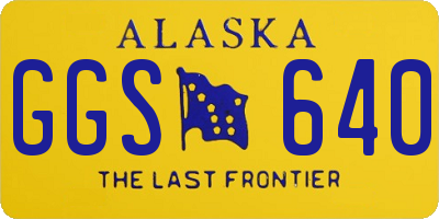 AK license plate GGS640