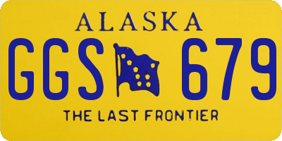 AK license plate GGS679