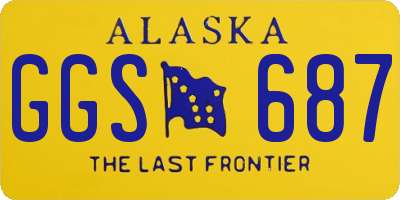 AK license plate GGS687