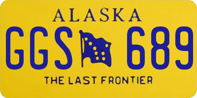 AK license plate GGS689