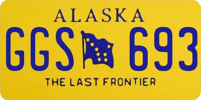 AK license plate GGS693
