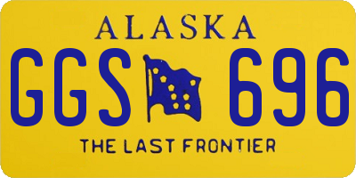 AK license plate GGS696