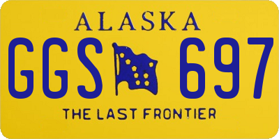 AK license plate GGS697