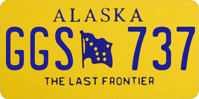 AK license plate GGS737