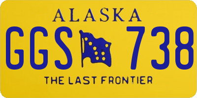 AK license plate GGS738