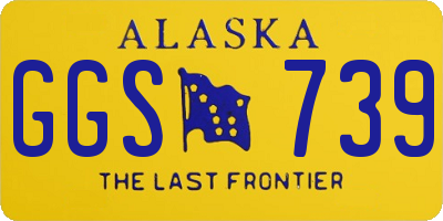 AK license plate GGS739