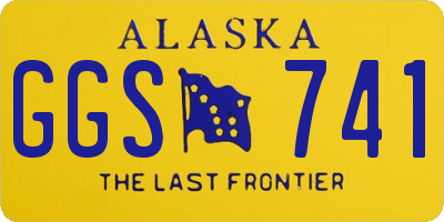 AK license plate GGS741