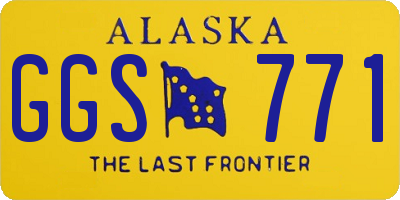 AK license plate GGS771