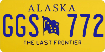 AK license plate GGS772