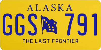 AK license plate GGS791