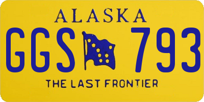 AK license plate GGS793