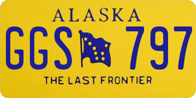 AK license plate GGS797
