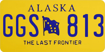 AK license plate GGS813