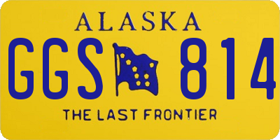 AK license plate GGS814