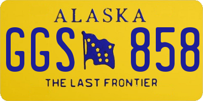 AK license plate GGS858