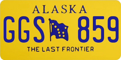 AK license plate GGS859