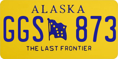 AK license plate GGS873