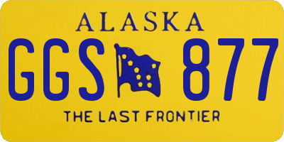 AK license plate GGS877