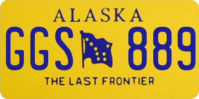 AK license plate GGS889