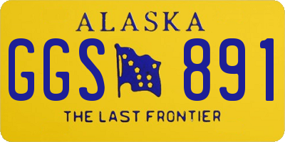 AK license plate GGS891